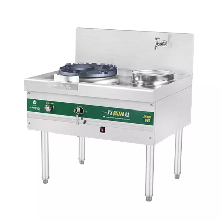 gas stoves A set of modern gas stoves with multiple burners, designed for efficient and precise cooking in professional kitchens